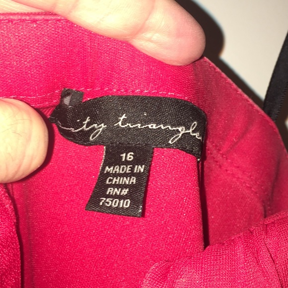 ♦️BNC♦️Red One Shoulder Dress - Picture 3 of 6